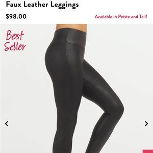 SPANX. Faux leather